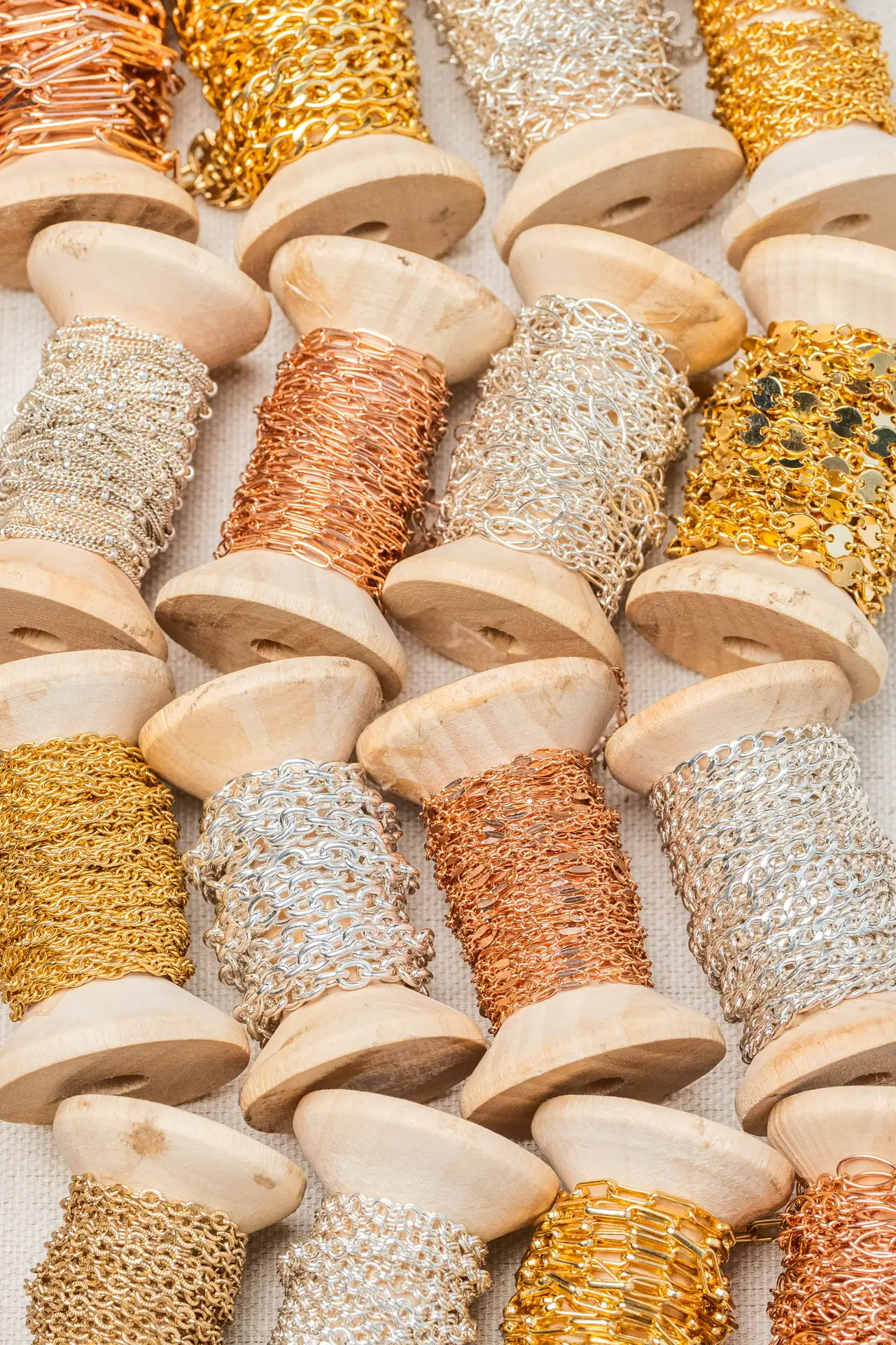 Warm studio jewelry display at The Spark Collective