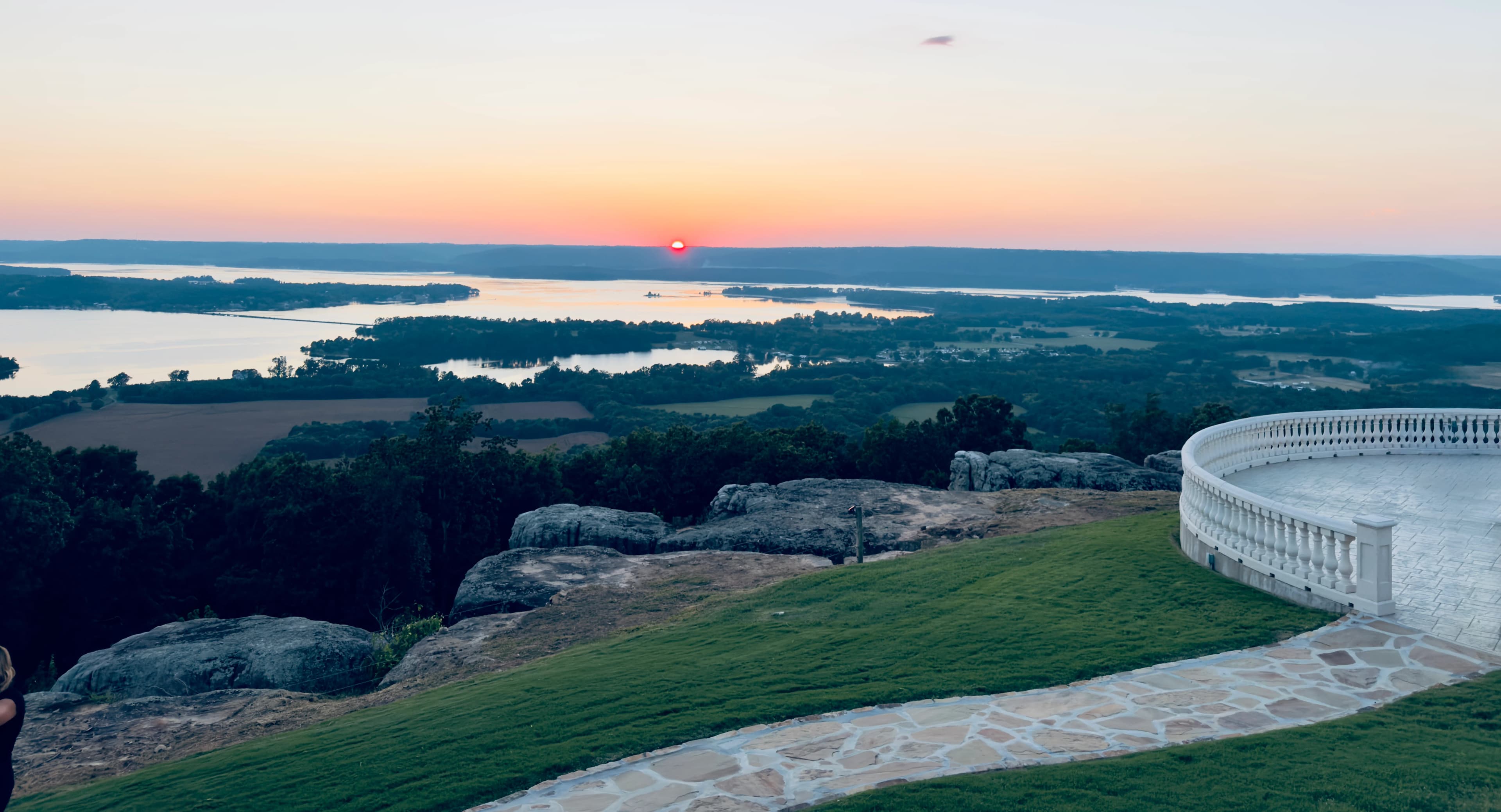 Sunset over the Tennessee River valley from Stone Haven.